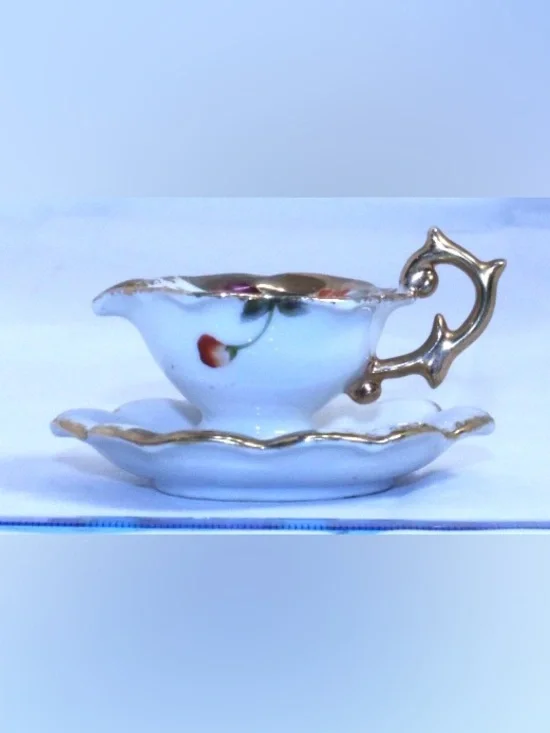 Vintage Japan Porcelain Demitasse and Saucer Set