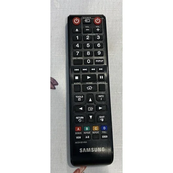 Samsung AK59-00149A Remote Blu-Ray Player OEM Black Original