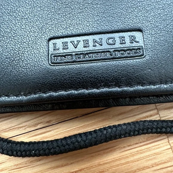 Professional Office Conference Men’s Levenger Black Card/ID Holder Organizer