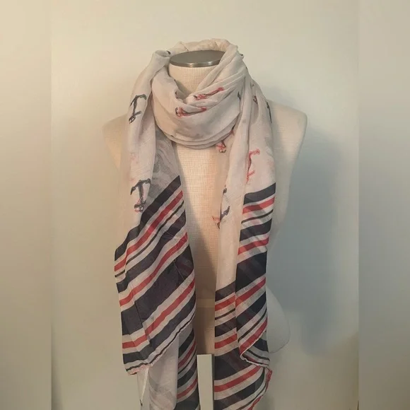 Bucasi anchor Print Scarf