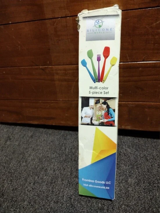 Silicone World Multi-Color 5-Piece Cooking Utensil Set