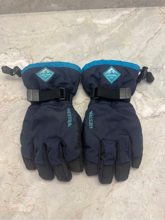 Hestra kids Navy Winter Ski Gloves - Size 5