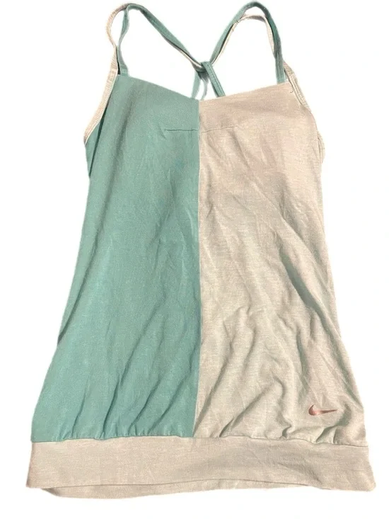 Nike Teal & Light Blue Racerback Tank with Built in Bra