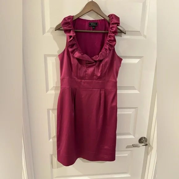 Dress Barn Satin Cocktail Dress Purple Size 10