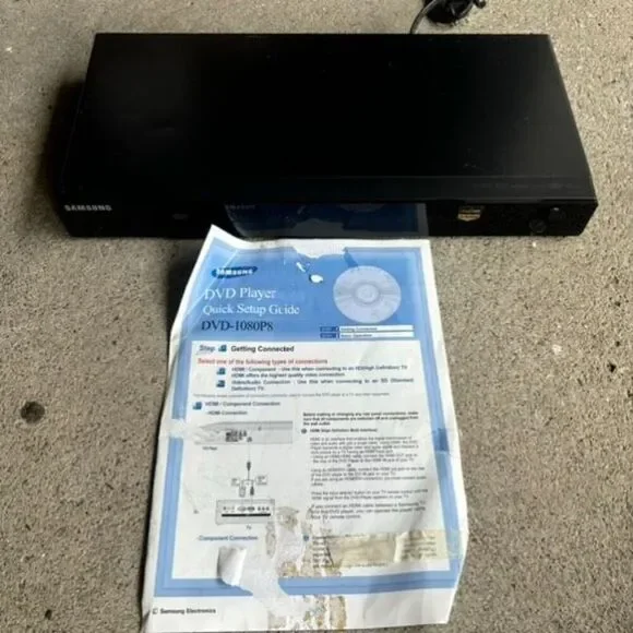 Samsung DVD Player DVD-1080P8 Tested No Remote