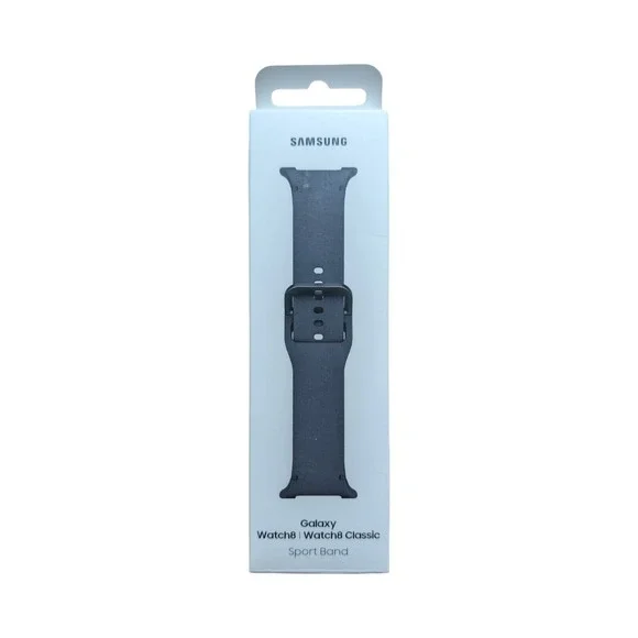 29-O Samsung Sport Band for Galaxy Watch8 & Watch8 Classic M/L - Dark Gray