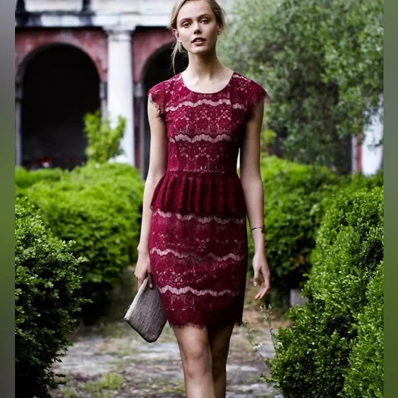 Anthropologie Maeve Elsa‎ Peplum Dress