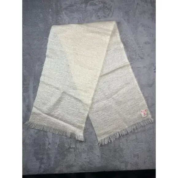 Vintage Scottish Mohair‎ scarf-Fringe Wool Blend