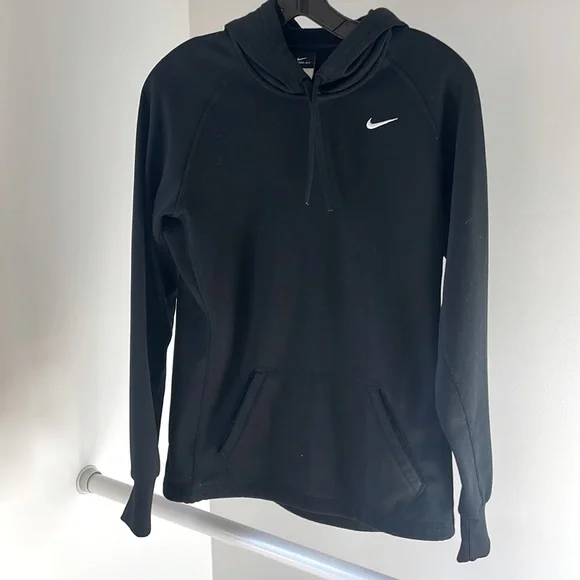 Nike THERMA-FIT Solid Black Long Sleeve Hoodie Women’s S/P