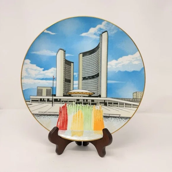 AMF Bowling BPAA Convention 1977 Toronto Civic Centre Porcelain‎ Plate 10