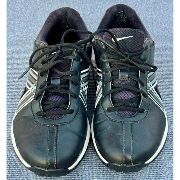 Nike Lunar Duet Classic Womens Golf Shoes Black White 549583-001 Size 6.5