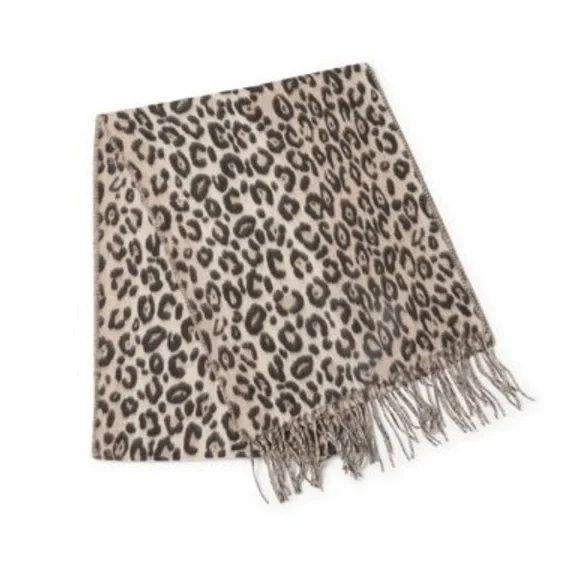 V. Fraas Cashmink Leopard Muffler Scarf – NWT | MSRP $58