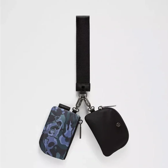 Lululemon Dual Pouch Wristlet- Flower Meld Mini Multi/Gunmetal