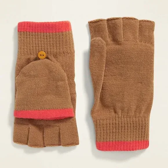 Fingerless Sweater-Knit Gloves