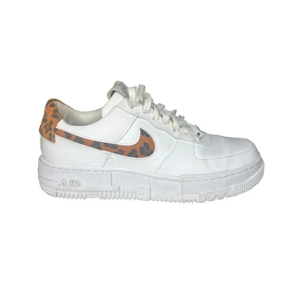Nike Air Force 1 Pixel SE Leopard Print CV8481-100 Women's Size 10‎