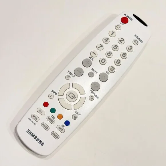 Samsung TV BN59-00678B Remote Control White Made in Korea - Tested Works (B1)