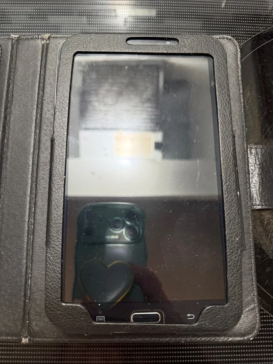 Samsung Black Tablet with Black Folio Case