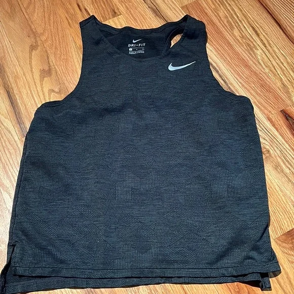 Dark charcoal // faded black Nike tank. Perfect condition size small