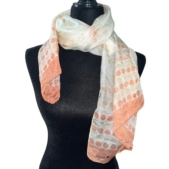 Vintage Global Views-Beautiful Scarfs Ladies Summer Casual Milti-Color Silk