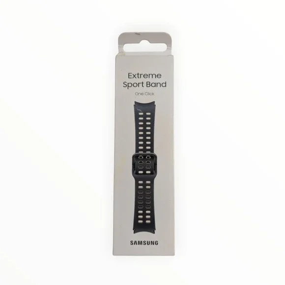 Y9-O Samsung Extreme Sport Band One Click For Watch4 Or Later 20mm Graphite S/M