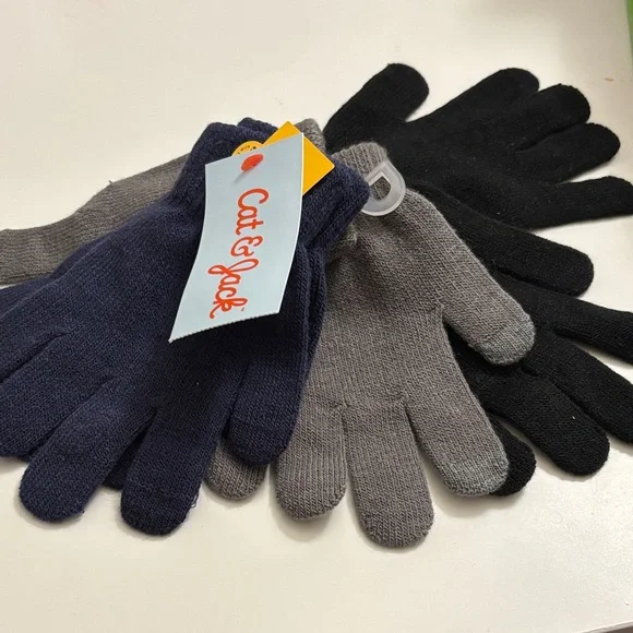 Cat & Jack Multicolor Kids' Gloves Set brand new with tags