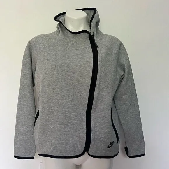 Nike High Low Asymmetrical Zip up Hooded sweatshirt