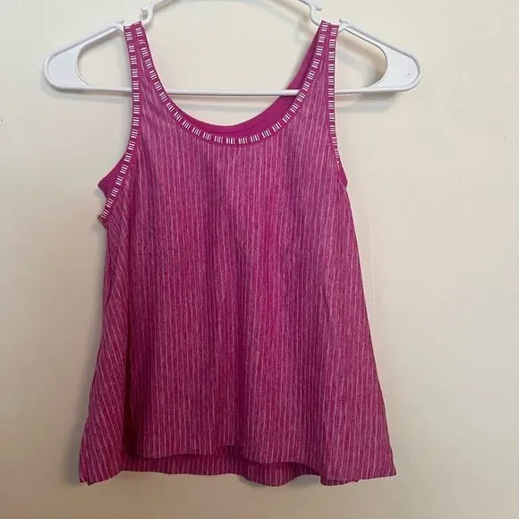 Nike Pink Ribbed Tank Top