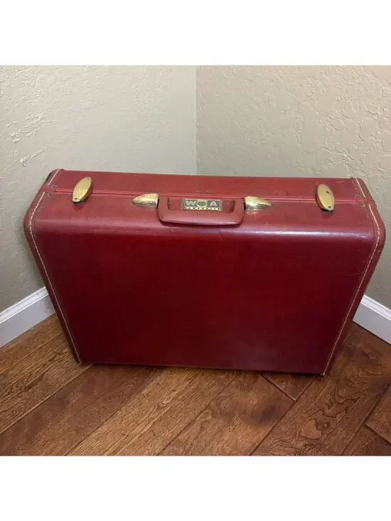Vintage Samsonite Streamlite Red Hardshell Suitcase 21