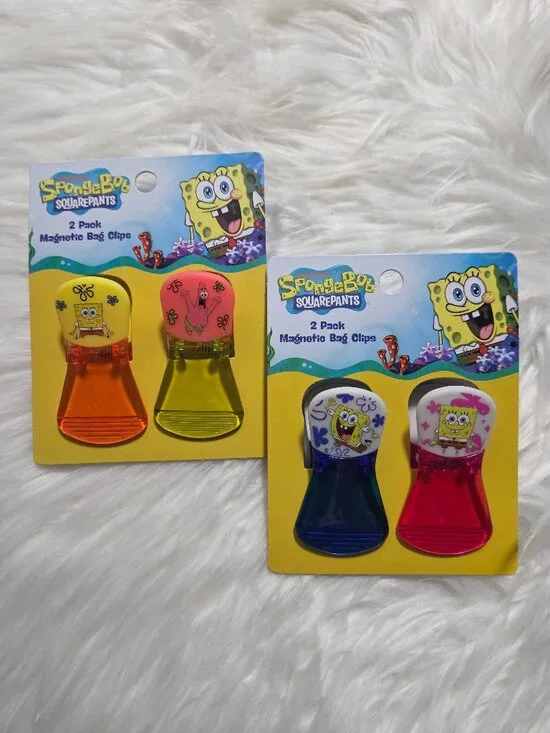 SpongeBob Squarepants Magnetic Bag Clip Set