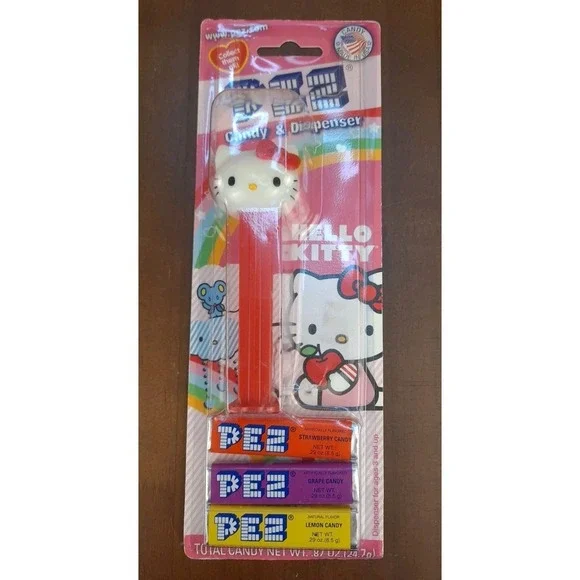 2010‎ Sanrio Hello Kitty PEZ Dispenser With Red Bow And Red Stem