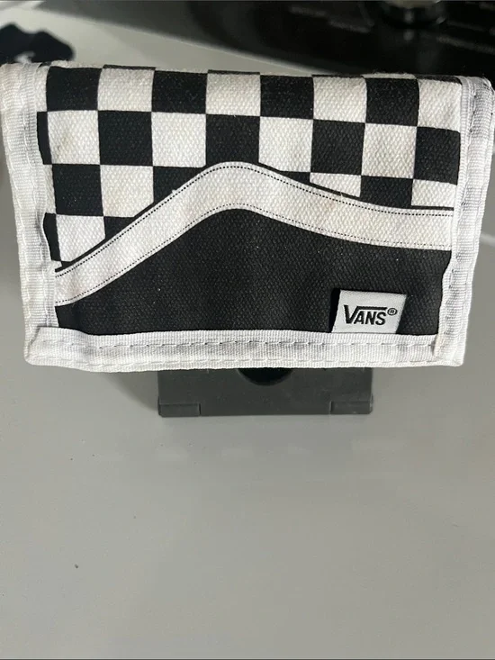 Vans Black & White Checkerboard Tri-Fold Wallet