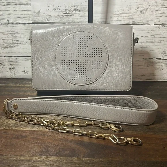 Tory Burch Gray Crossbody Bag