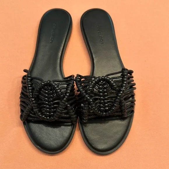 New Tory Burch Sandals. Size 8. Black.