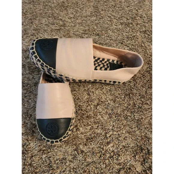 Tory Burch Colorblock Platform Leather Espadrilles 6M