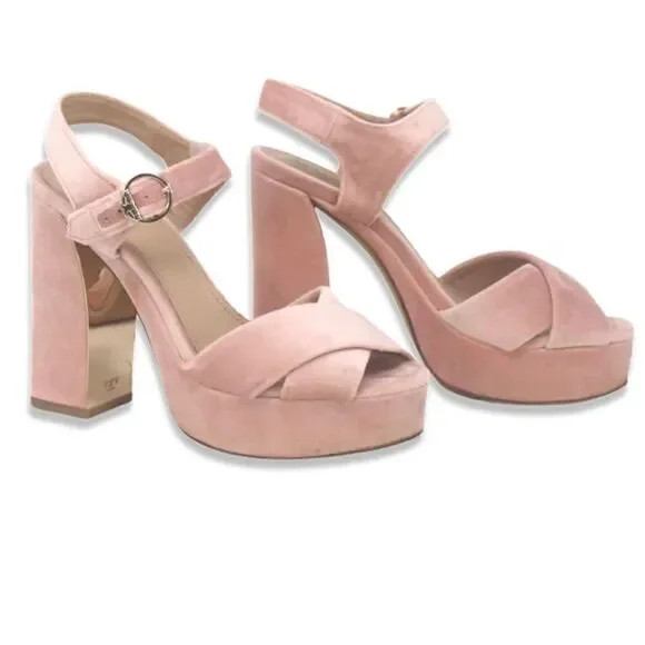 Tory Burch Loretta Velvet Platform Size 11
