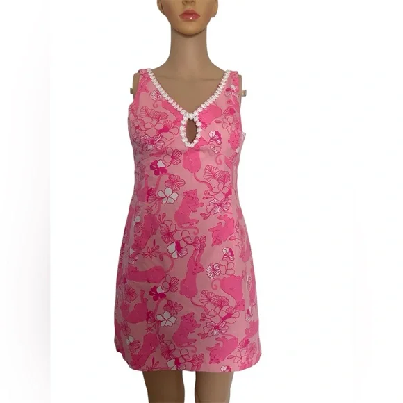 Lilly Pulitzer Pink Floral Chemise