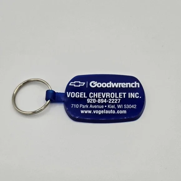 Goodwrench Vogal‎ Chevrolet Keyring Keychain Key Fob Blue White