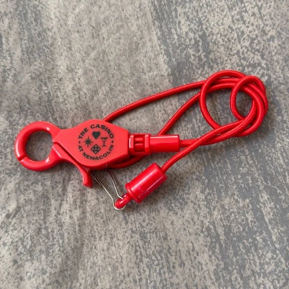 The Casino At Nemacolin lucky player’s card cord. Never used. Red.