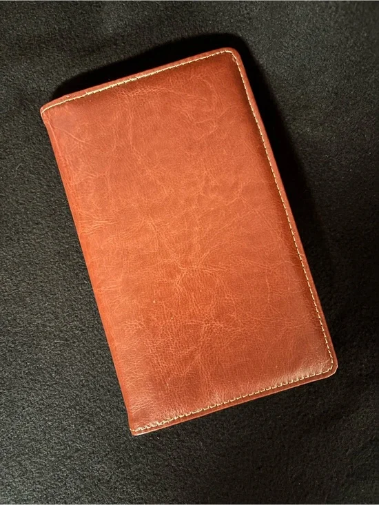 Card booklet brown orange tone