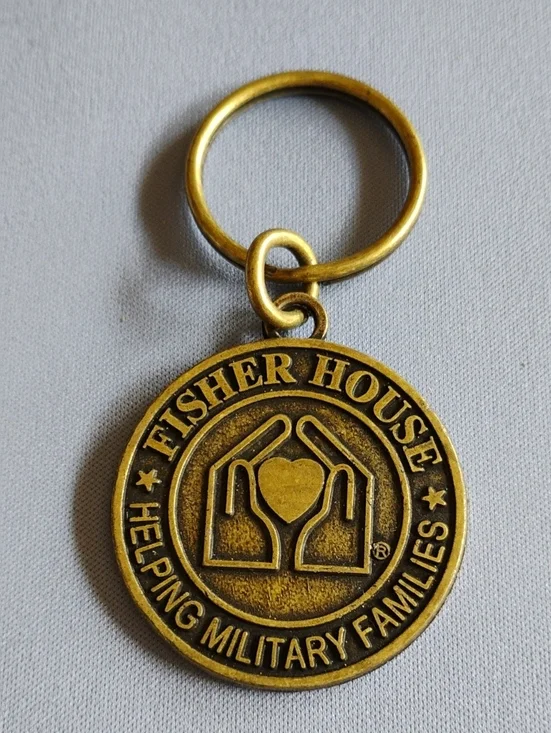 Fisher House Bronze Keychain — Helping Military Families Sobieski Vodka