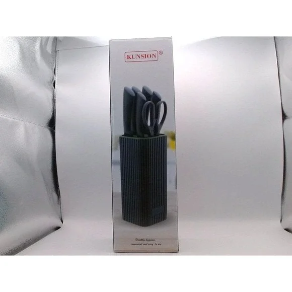 Kunsion - Knife Set, 6 Pcs, Black, BRAND NEW IN BOX