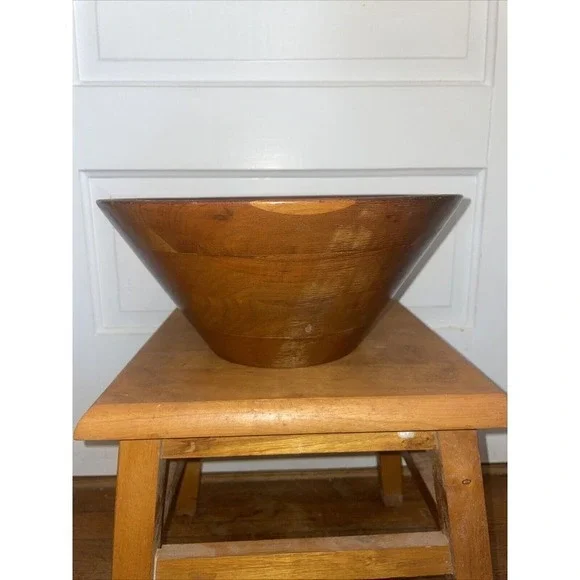 Burl Walnut‎ #116 Out Of Billings Missouri Beautiful Natural Wood Serving Bowl