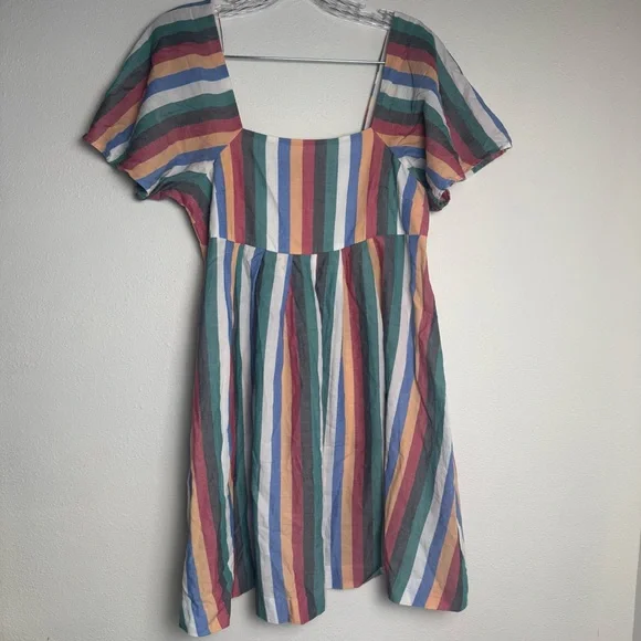 Madewell Multicolor Striped Garment sundress dress‎