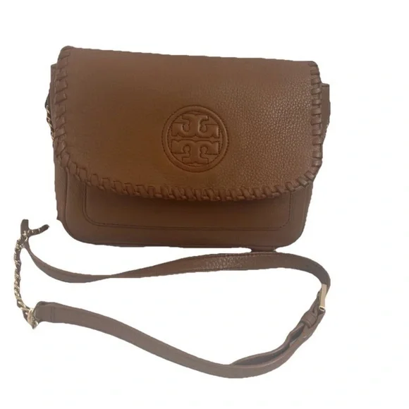 Tory Burch Crossbody handbag Camel Leather Shoulderbag tote