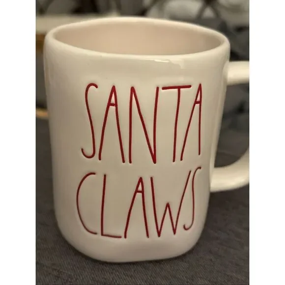 Rae Dunn Santa Claws Coffee Mug
