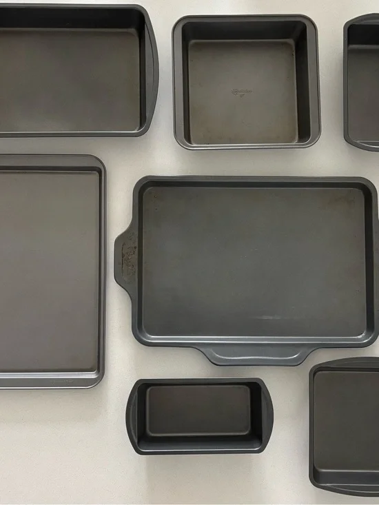 Non-Branded Dark Gray Baking Pan Set - Multipurpose Oven Bakeware
