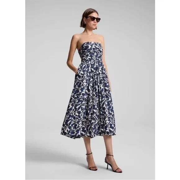 A.L.C Tate Strapless Midi Dress US 2