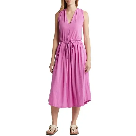 Nation LTD Rosebud Brianna Sleeveless Midi Dress Size Medium