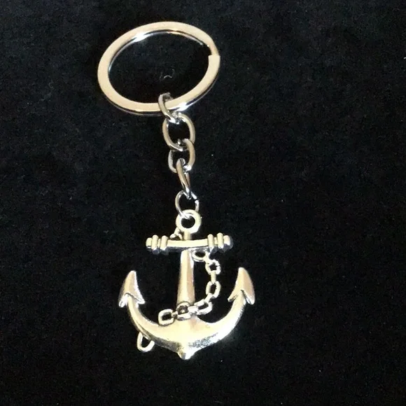 Ship Anchor Keychain Stainless Steel New