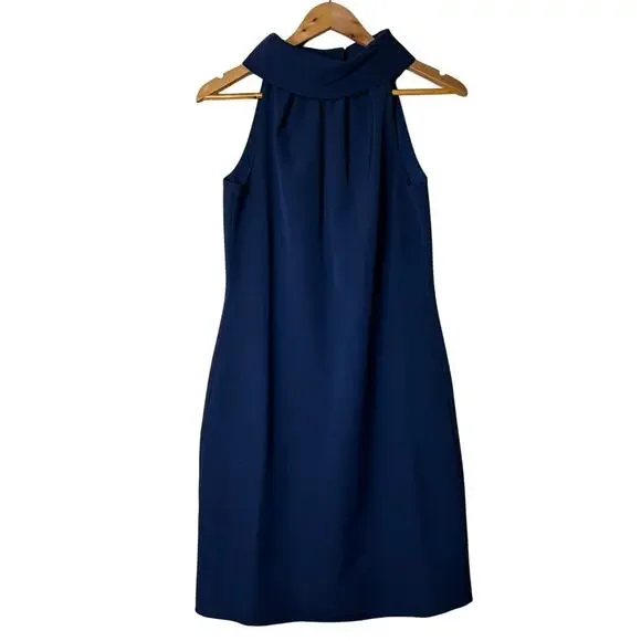 Sail to‎ Sable STS Dress Sz XS Vintage 50s 60s Inspired Trapeze Navy Blue Button